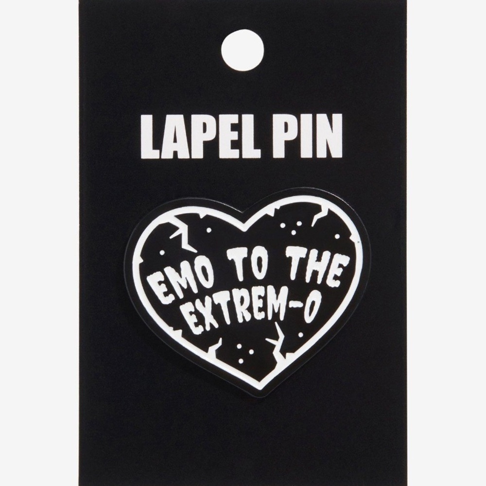 Emo To The Extrem-o Enamel‎ Pin Hot Topic